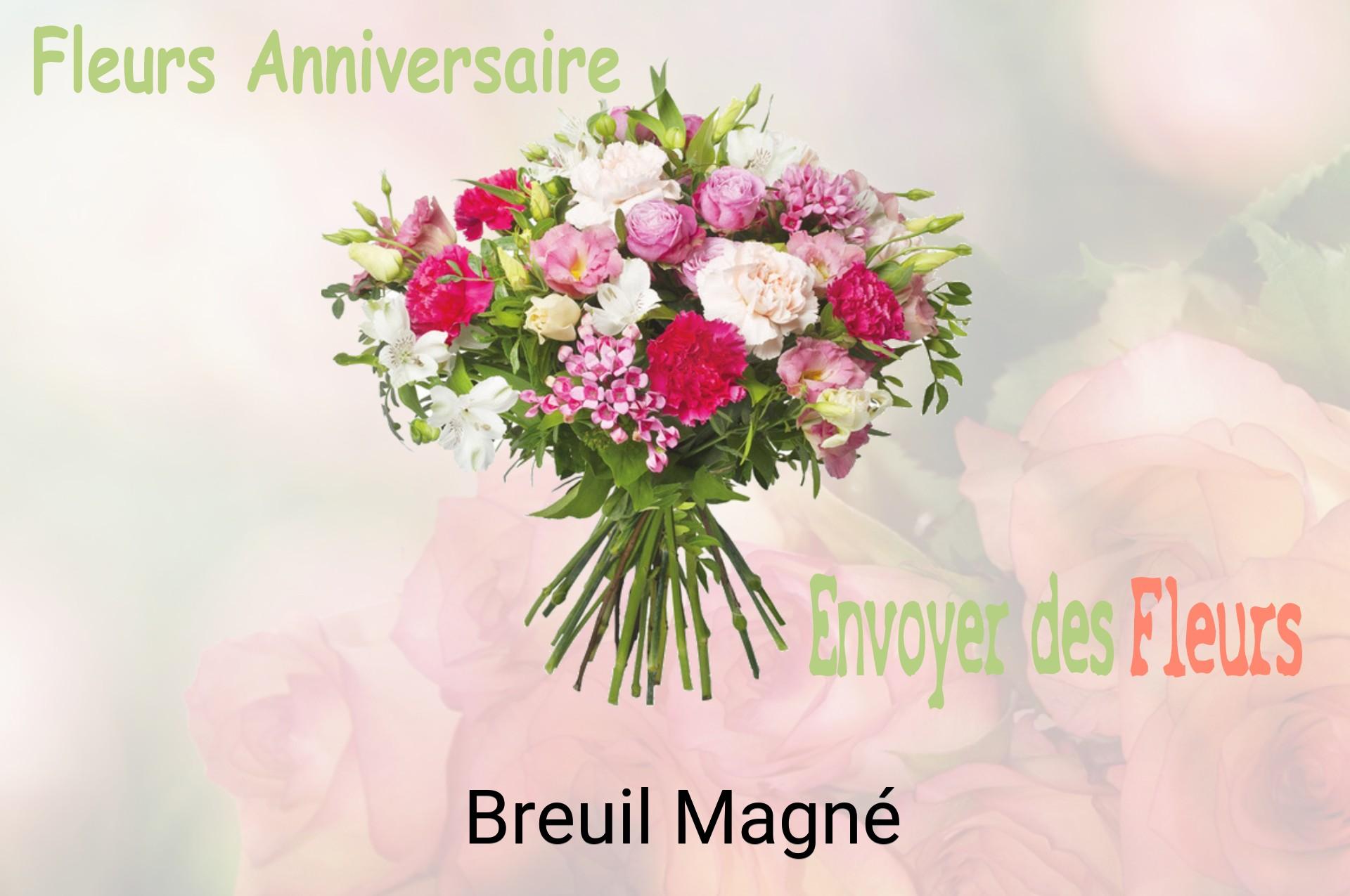 Bouquet de fleurs d’anniversaire livré à Breuil-Magné